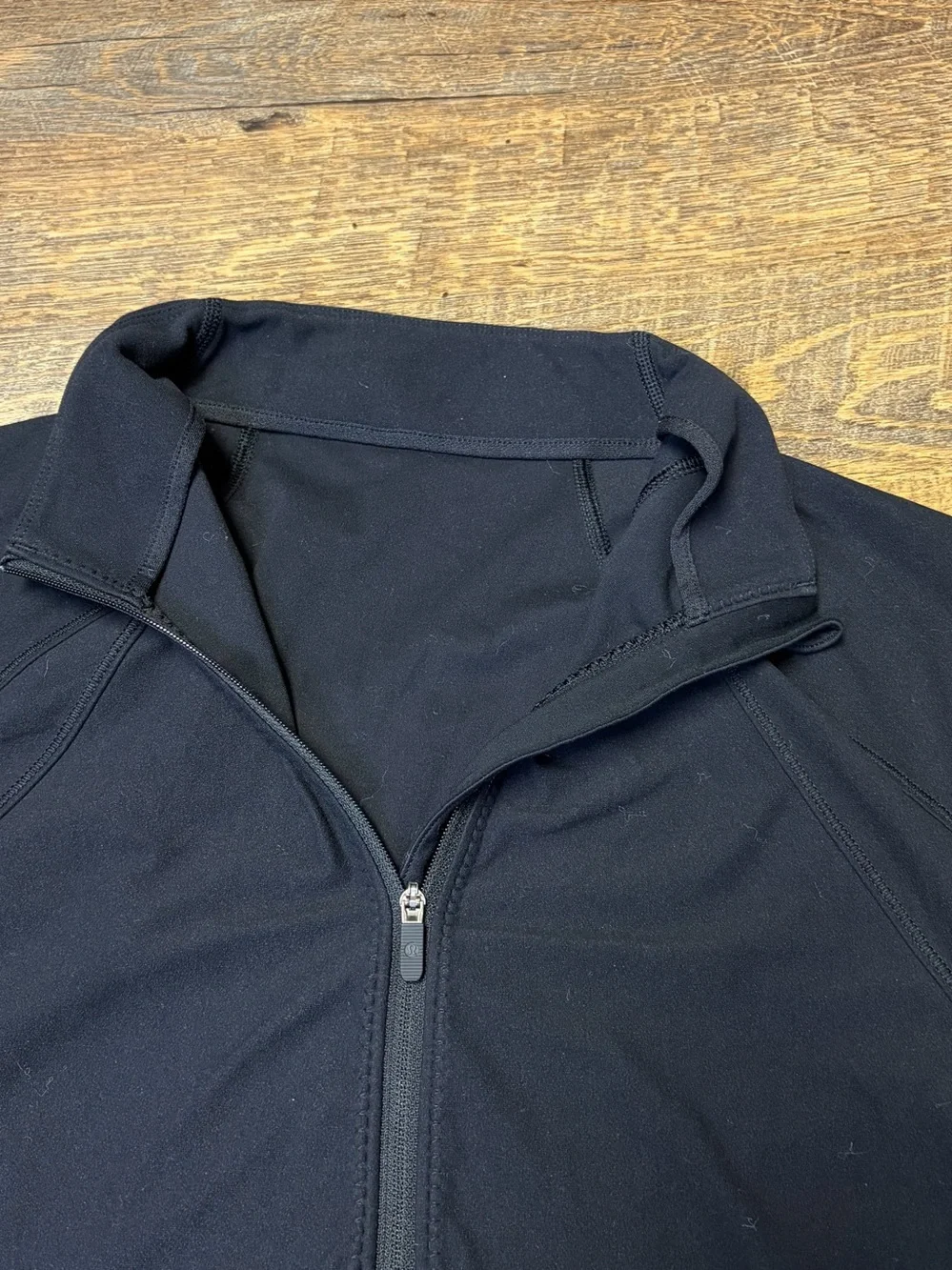 Lululemon Fresh Tracks 1/2 Zip Pullover Top Women's 10 Black Running Jacket Soft